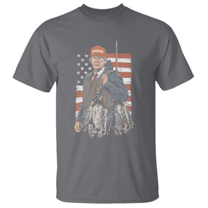 Trump Camo Duck Hunting T Shirt Hello Hunting Season US Flag TS02 Charcoal Print Your Wear