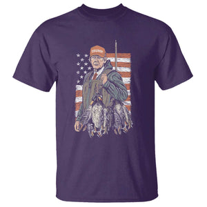 Trump Camo Duck Hunting T Shirt Hello Hunting Season US Flag TS02 Purple Print Your Wear