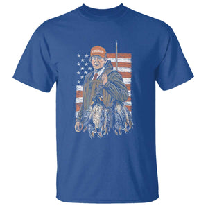 Trump Camo Duck Hunting T Shirt Hello Hunting Season US Flag TS02 Royal Blue Print Your Wear