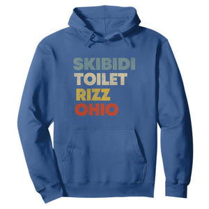 Skibidi Toilet Rizz Ohio Hoodie Funny Gen Alpha Slang Rizzler Game TS02 Royal Blue Print Your Wear