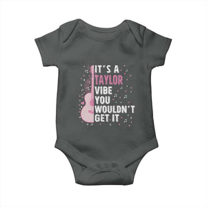 Taylor Name Baby Onesie It's A Taylor Vibe You Wouldn't Get It TS02 Dark Heather Print Your Wear