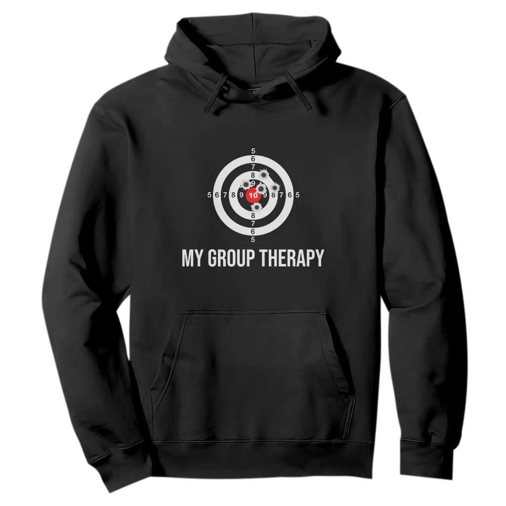 Gun Lover Hoodie My Group Therapy Shooting Range TS02 Black Print Your Wear