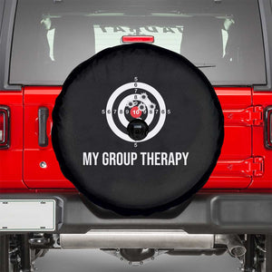 Gun Lover Spare Tire Cover My Group Therapy Shooting Range TS02 Black Print Your Wear