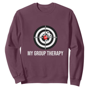 Gun Lover Sweatshirt My Group Therapy Shooting Range TS02 Maroon Print Your Wear