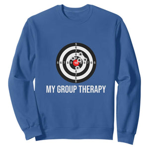 Gun Lover Sweatshirt My Group Therapy Shooting Range TS02 Royal Blue Print Your Wear