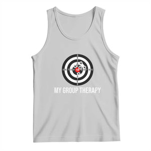 Gun Lover Tank Top My Group Therapy Shooting Range TS02 Ash Print Your Wear