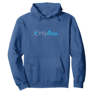 Funny Gun Owner Hoodie Only Guns Meme Parody TS02 Royal Blue Print Your Wear