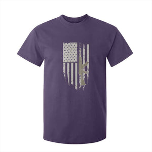 American Flag Second Amendment T Shirt For Kid Guns Weapons Rifles 2A Amendment Fathers Day US Flag TS02 Purple Print Your Wear