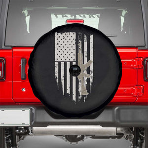 American Flag Second Amendment Spare Tire Cover Guns Weapons Rifles 2A Amendment Fathers Day US Flag TS02 Black Print Your Wear