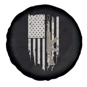 American Flag Second Amendment Spare Tire Cover Guns Weapons Rifles 2A Amendment Fathers Day US Flag TS02 Print Your Wear