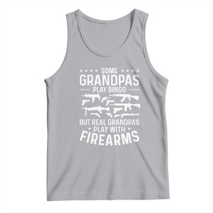 Funny Gun Grandpa Tank Top Real Grandpas Play With Firearms Guns Owner Lover TS02 Athletic Heather Print Your Wear