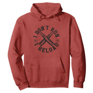 Gun Rights Hoodie I Don't Run I Reload Gun Rights American Flag patriots TS02 Red Print Your Wear