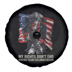 Gun Right 2A Spare Tire Cover My Rights Don't End Where Your Feelings Begin Retro Betsy Ross Flag TS02 Print Your Wear