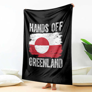 Hands Off Greenland Throw Blanket Distressed Flag Resist Political Protest TS02 Print Your Wear