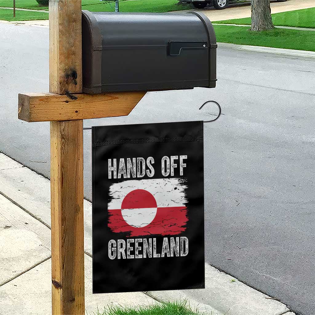 Hands Off Greenland Garden Flag Distressed Flag Resist Political Protest TS02 Print Your Wear