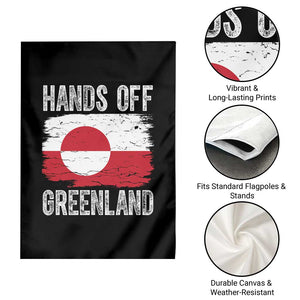 Hands Off Greenland Garden Flag Distressed Flag Resist Political Protest TS02 Print Your Wear