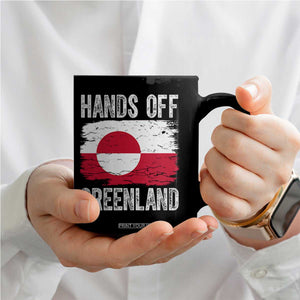 Hands Off Greenland Coffee Mug Distressed Flag Resist Political Protest TS02 Print Your Wear