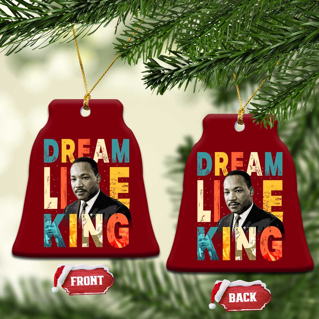 Dream Like King Inspirational MLK Graphic Ceramic Ornament Civil Rights Legacy Tribute TS02 Print Your Wear