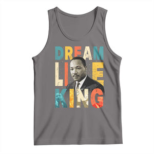 Dream Like King Inspirational MLK Graphic Tank Top Civil Rights Legacy Tribute TS02 Deep Heather Print Your Wear