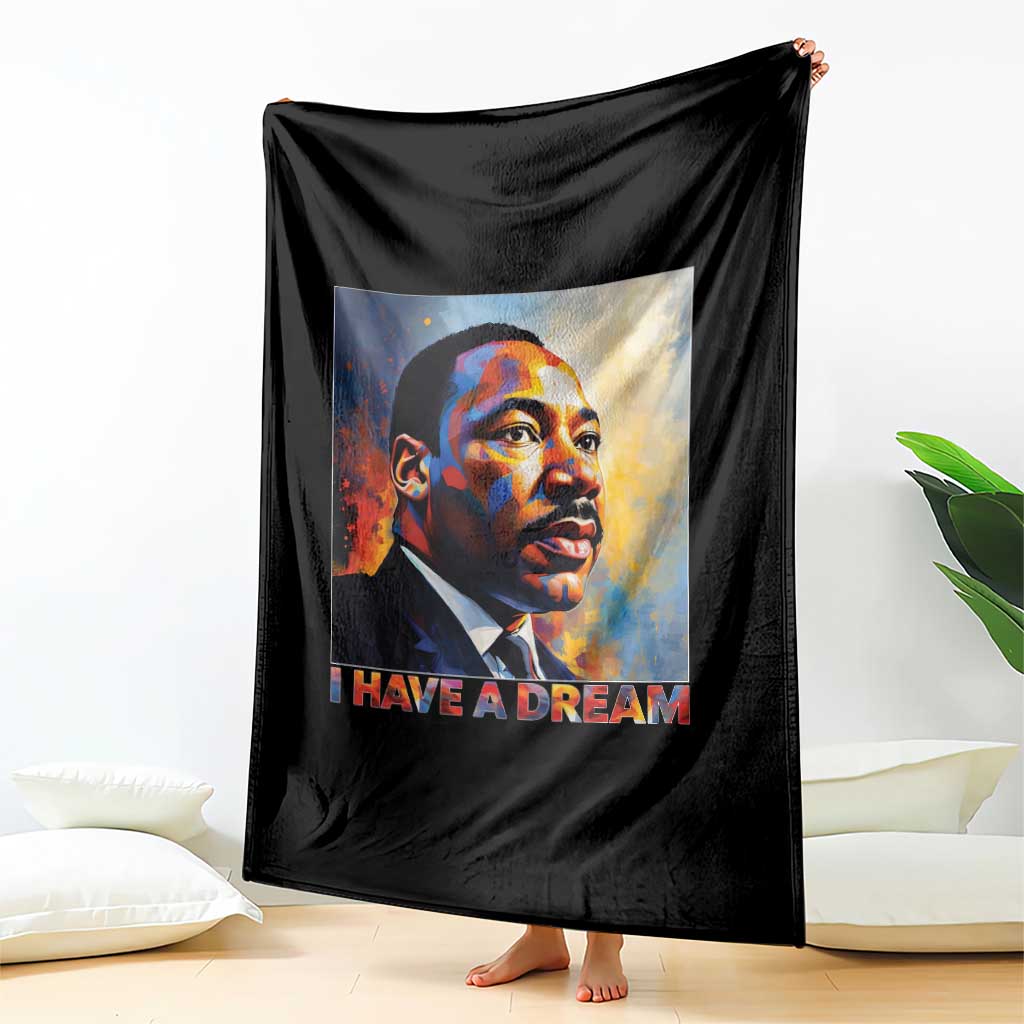 I Have A Dream Inspirational MLK Quotes Throw Blanket Equality and Justice Martin Luther King Tribute TS02 Print Your Wear