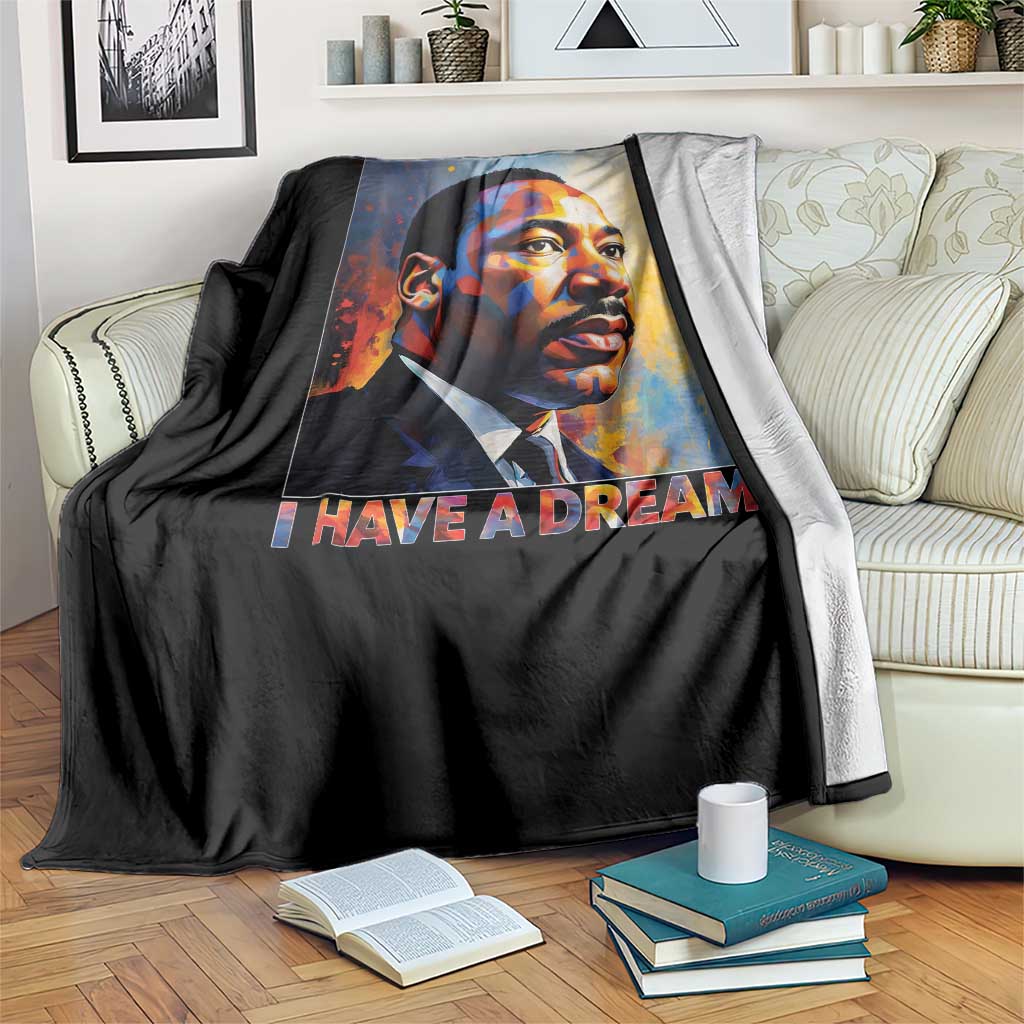 I Have A Dream Inspirational MLK Quotes Throw Blanket Equality and Justice Martin Luther King Tribute TS02 Print Your Wear