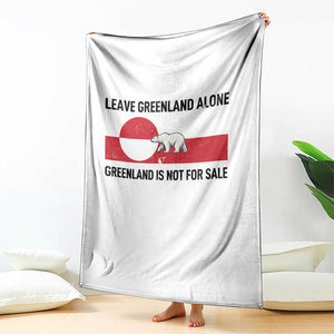 Leave Greenland Alone Polar Bear Protest Throw Blanket Not For Sale Patriotic Flag TS02 Print Your Wear