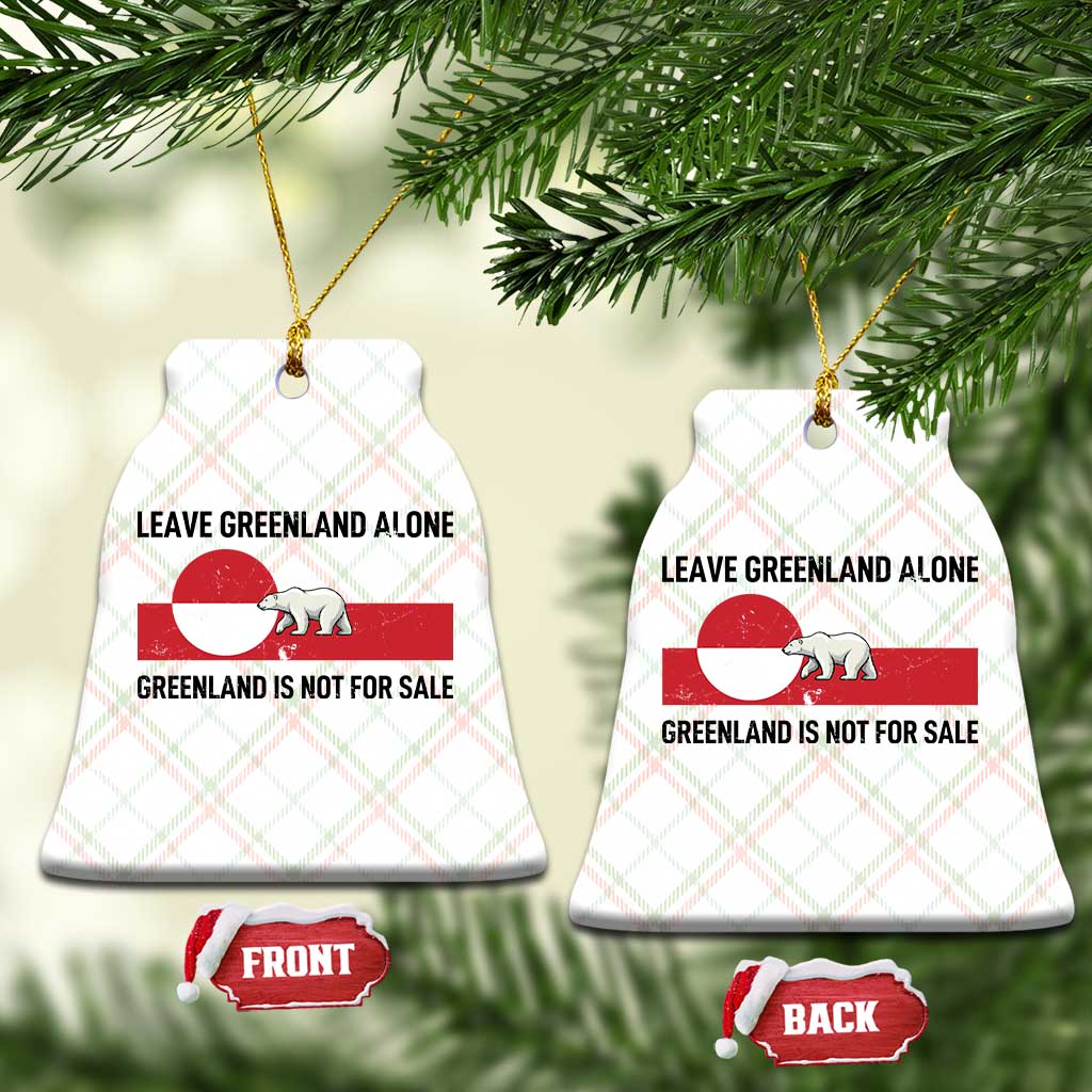 Leave Greenland Alone Polar Bear Protest Ceramic Ornament Not For Sale Patriotic Flag TS02 Print Your Wear