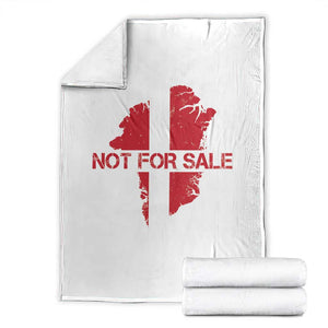 Denmark Stand With Greenland Not For Sale Throw Blanket Danish Flag Unity Support Protest TS02 White Print Your Wear