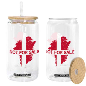 Denmark Stand With Greenland Not For Sale Glass Can Danish Flag Unity Support Protest TS02 Print Your Wear