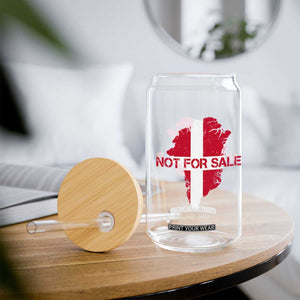 Denmark Stand With Greenland Not For Sale Glass Can Danish Flag Unity Support Protest TS02 Print Your Wear