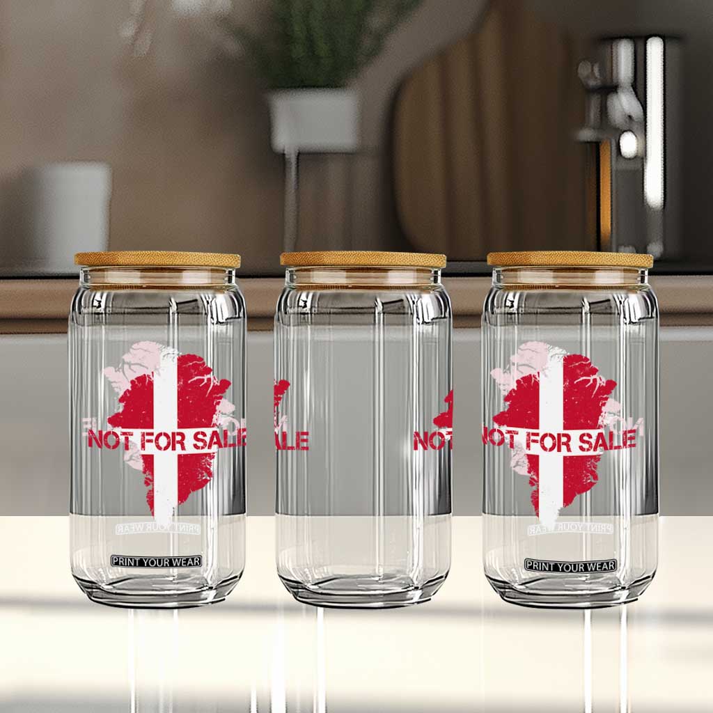 Denmark Stand With Greenland Not For Sale Glass Can Danish Flag Unity Support Protest TS02 Print Your Wear