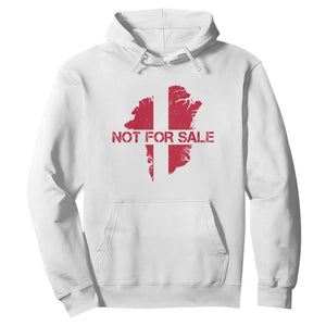 Denmark Stand With Greenland Not For Sale Hoodie Danish Flag Unity Support Protest TS02 White Print Your Wear