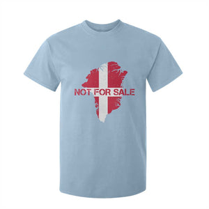 Denmark Stand With Greenland Not For Sale T Shirt For Kid Danish Flag Unity Support Protest TS02 Light Blue Print Your Wear