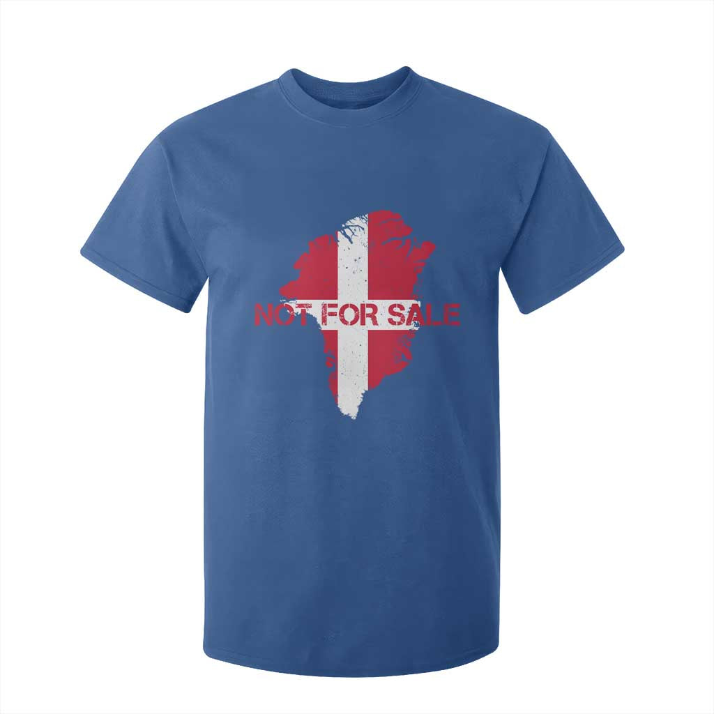 Denmark Stand With Greenland Not For Sale T Shirt For Kid Danish Flag Unity Support Protest TS02 Royal Blue Print Your Wear