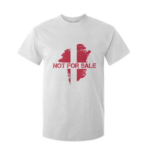 Denmark Stand With Greenland Not For Sale T Shirt For Kid Danish Flag Unity Support Protest TS02 White Print Your Wear