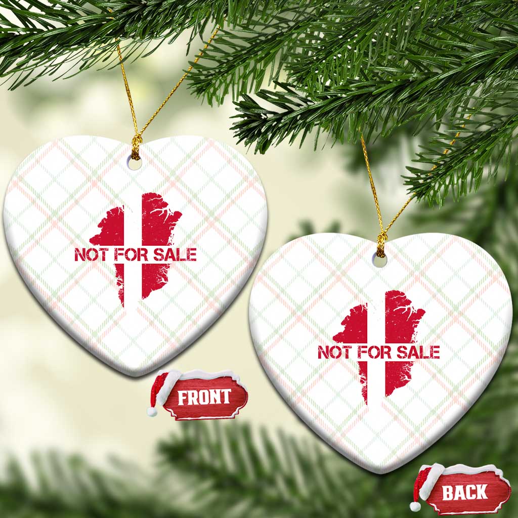 Denmark Stand With Greenland Not For Sale Ceramic Ornament Danish Flag Unity Support Protest TS02 Print Your Wear