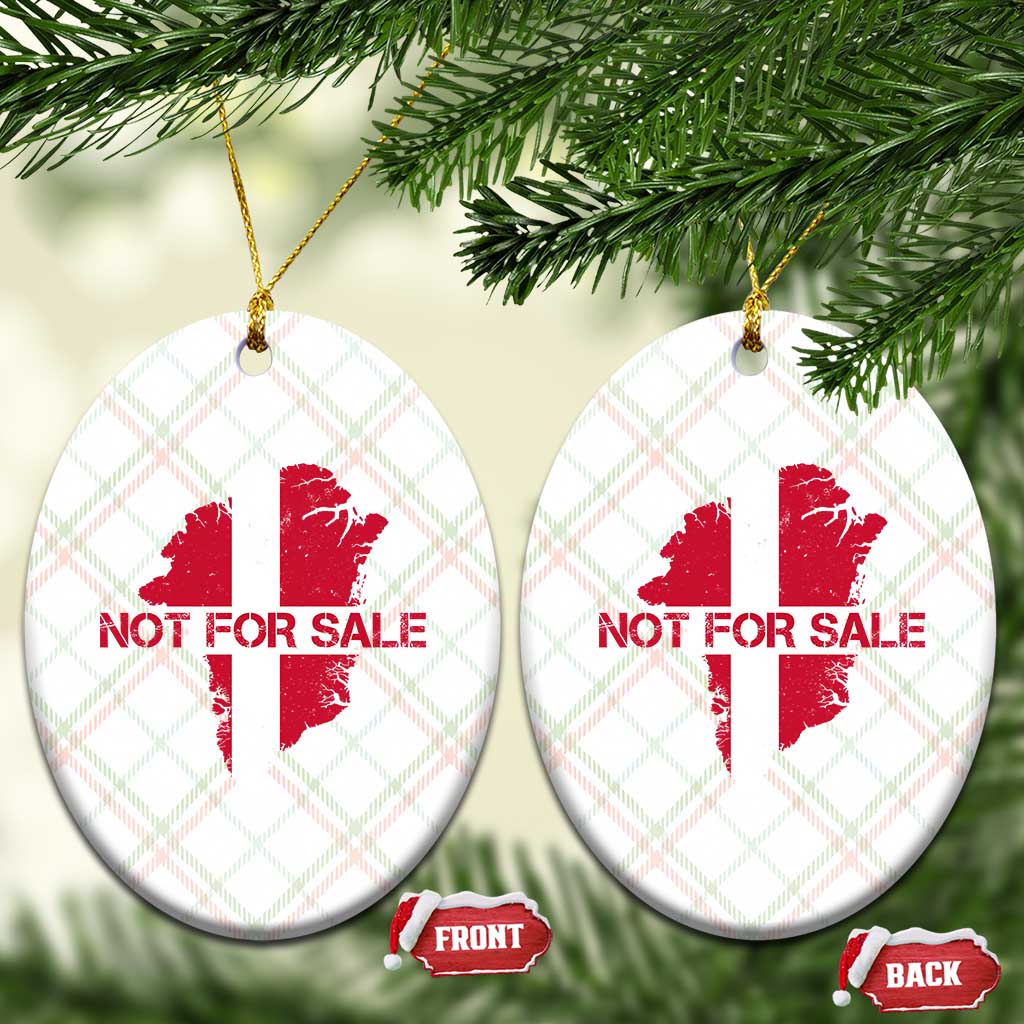 Denmark Stand With Greenland Not For Sale Ceramic Ornament Danish Flag Unity Support Protest TS02 Print Your Wear