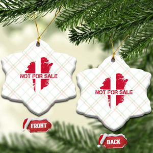 Denmark Stand With Greenland Not For Sale Ceramic Ornament Danish Flag Unity Support Protest TS02 Print Your Wear