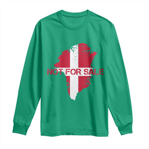 Denmark Stand With Greenland Not For Sale Long Sleeve Shirt Danish Flag Unity Support Protest TS02 Irish Green Print Your Wear