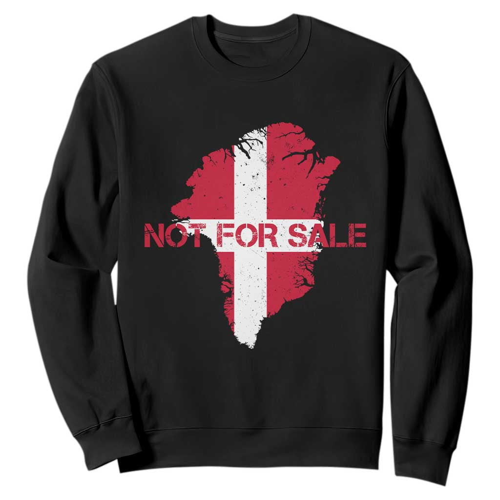 Denmark Stand With Greenland Not For Sale Sweatshirt Danish Flag Unity Support Protest TS02 Black Print Your Wear