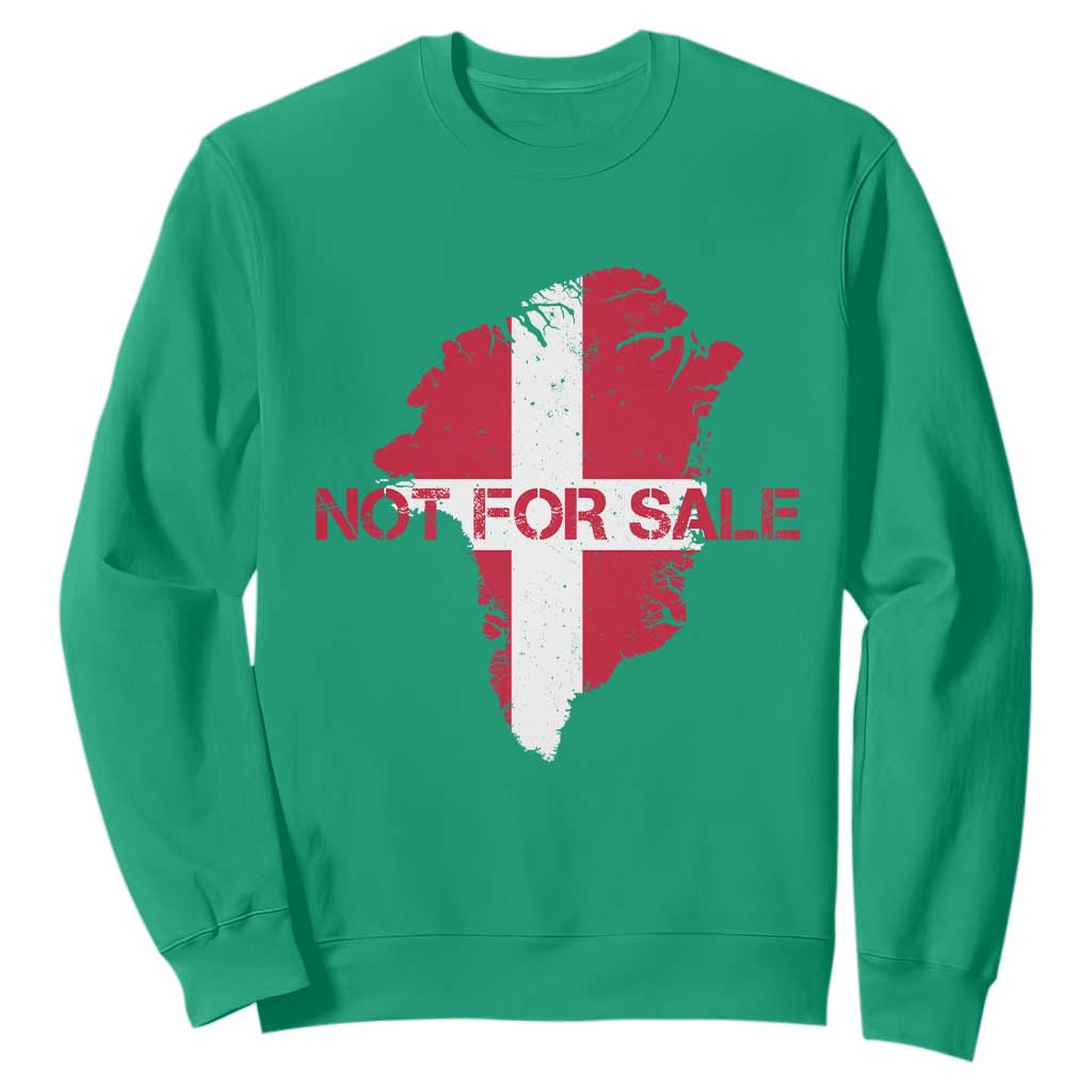 Denmark Stand With Greenland Not For Sale Sweatshirt Danish Flag Unity Support Protest TS02 Irish Green Print Your Wear