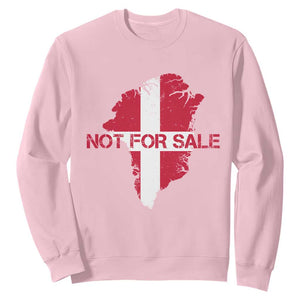 Denmark Stand With Greenland Not For Sale Sweatshirt Danish Flag Unity Support Protest TS02 Light Pink Print Your Wear