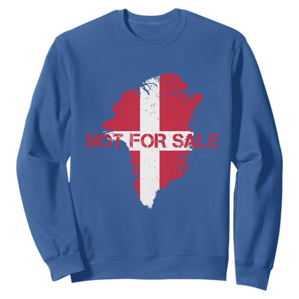 Denmark Stand With Greenland Not For Sale Sweatshirt Danish Flag Unity Support Protest TS02 Royal Blue Print Your Wear