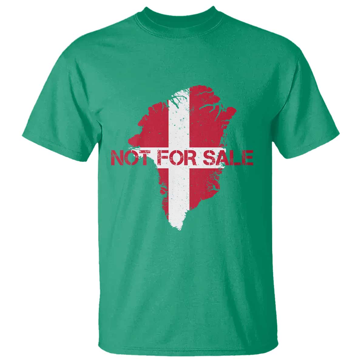 Denmark Stand With Greenland Not For Sale T Shirt Danish Flag Unity Support Protest TS02 Irish Green Print Your Wear