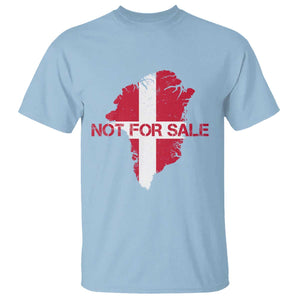 Denmark Stand With Greenland Not For Sale T Shirt Danish Flag Unity Support Protest TS02 Light Blue Print Your Wear