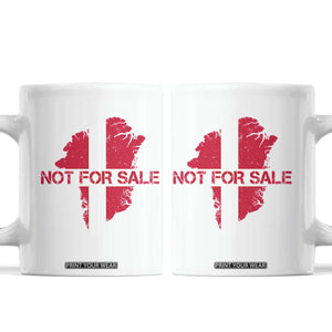 Denmark Stand With Greenland Not For Sale Coffee Mug Danish Flag Unity Support Protest TS02 White Print Your Wear