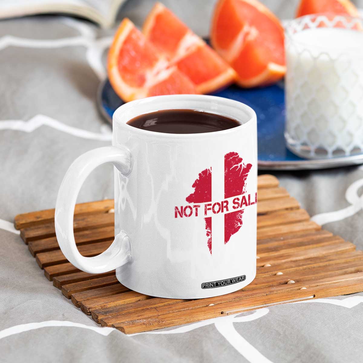 Denmark Stand With Greenland Not For Sale Coffee Mug Danish Flag Unity Support Protest TS02 Print Your Wear
