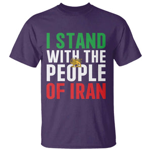 I Stand With The People of Iran T Shirt Iranian Revolution Freedom Supporter TS02 Purple Print Your Wear