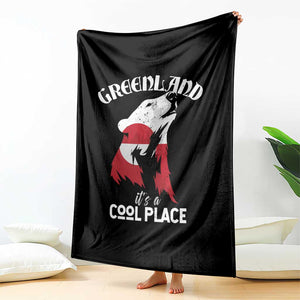 Polar Bear Greenland Flag Graphic Throw Blanket It's a Cool Place Arctic Circle TS02 Print Your Wear