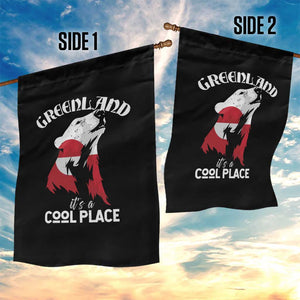 Polar Bear Greenland Flag Graphic Garden Flag It's a Cool Place Arctic Circle TS02 Print Your Wear